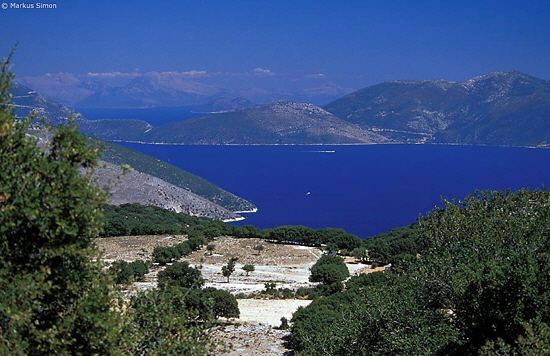 kefalonia blick inseln