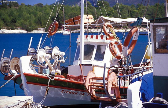 kefalonia fiskardo fischerboot