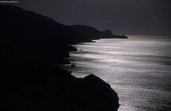 kreta suedkueste abenddaemmerung