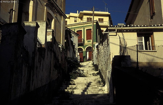 samos stadt treppenaufgang